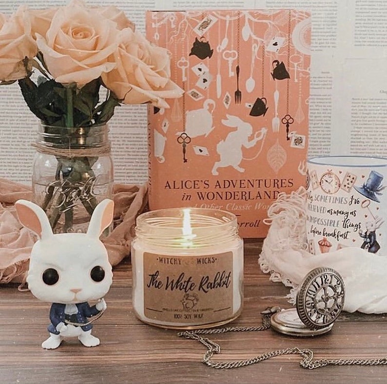 WitchyWicksCandleCo The White Rabbit Candle - Thumbnail 3