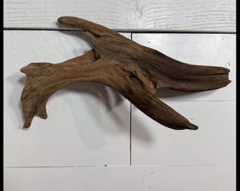 Vintage driftwood wall / shelf sculptural art
