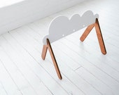 Free Shipping - Wooden Baby Gym - Cloud - Custom Colors Available