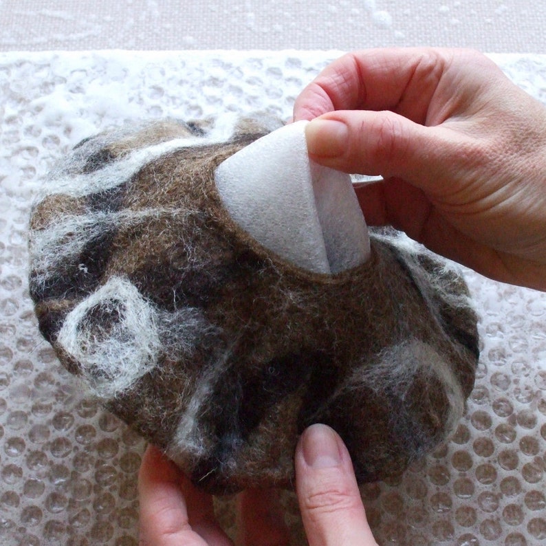 PDF download tutorial how to make a felt vessel bowl instructions image 7