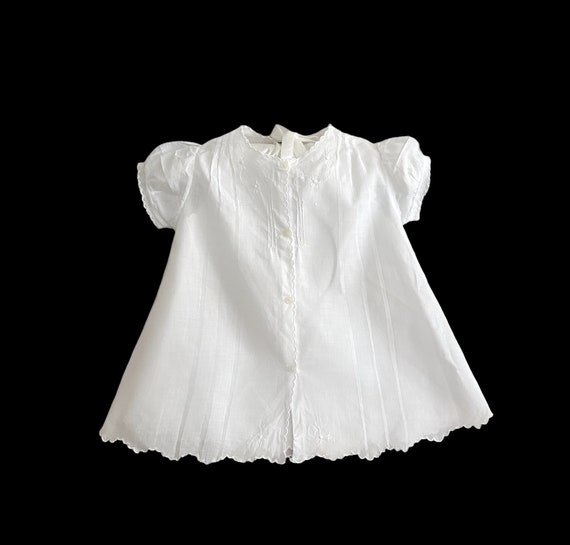 Size 0 - 3 Months NOS Unused Hand Stitched White … - image 2