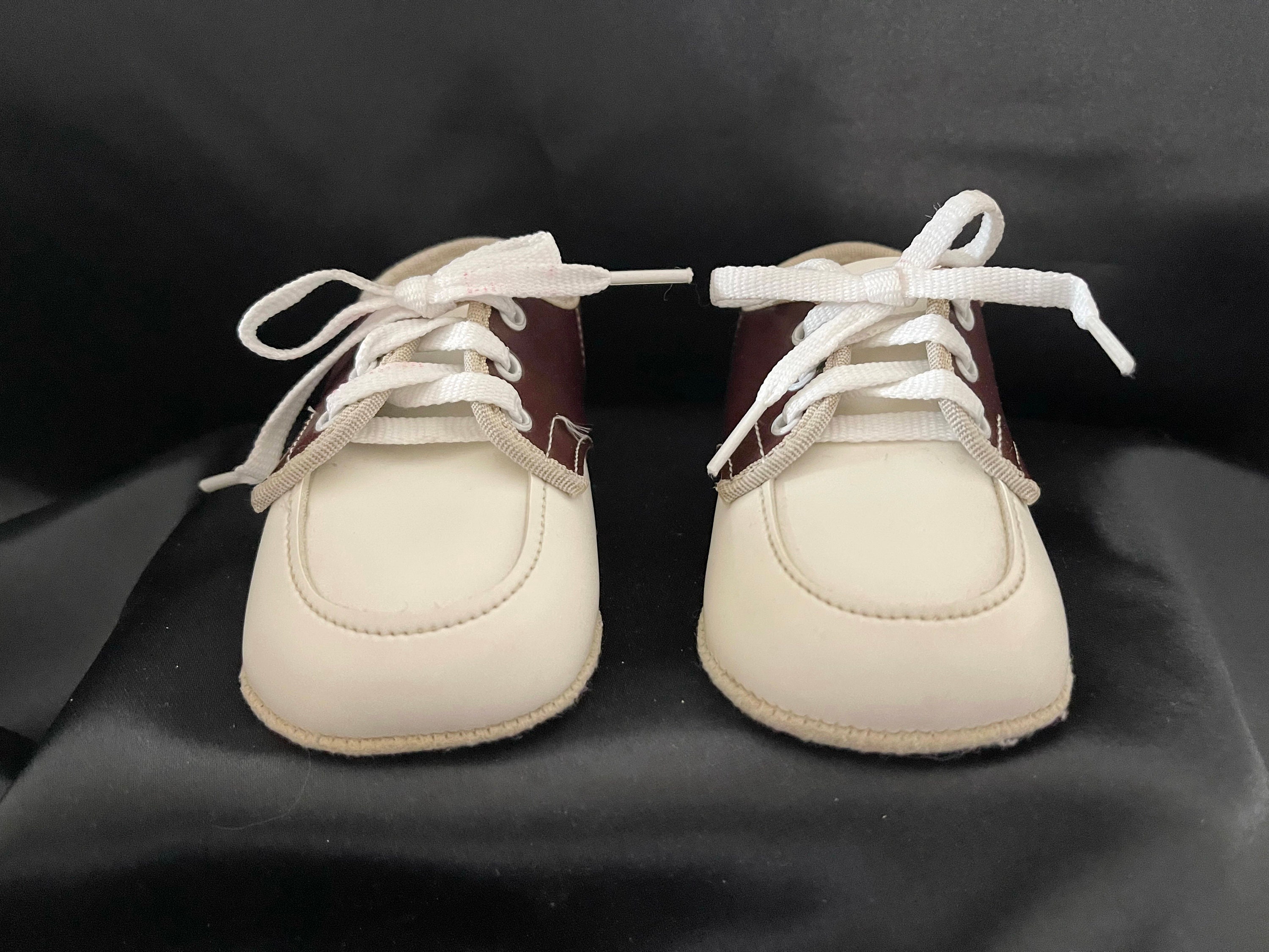 Faux Leather Baby Saddle Shoes 