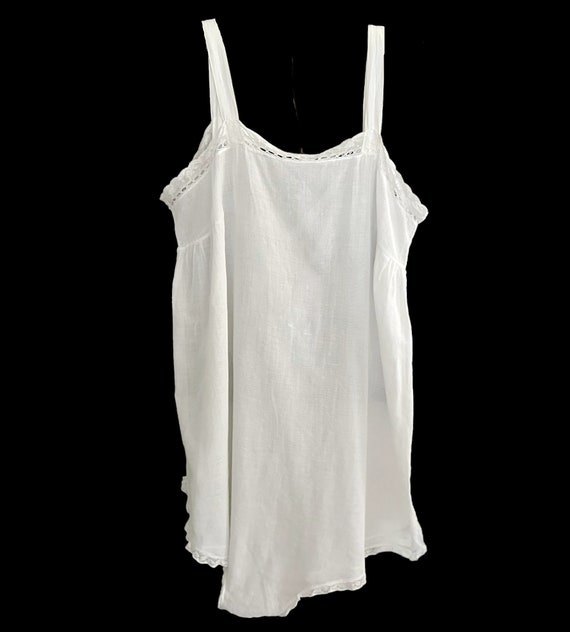 Size 36 Antique White Step In Camisole Chemise Te… - image 4