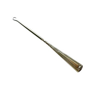 7 1/2&quot; Art Deco Sterling Silver Shoe Buttonhook Button Hook