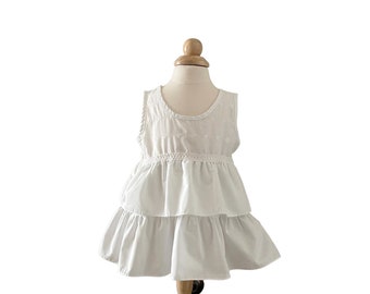 15" Penny's White Cotton Ruffle Girls Slip Petticoat 1244738655