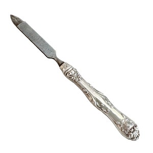 5 1/2" Antique Victorian  Whiting Sterling Silver Handle Nail File