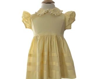 Size 2 Yellow Cotton Toddler Dress 4337558037