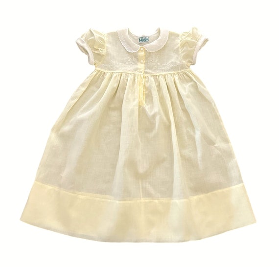 Size 9 - 12 Months Alfred Leon Yellow Baby Cotton… - image 1