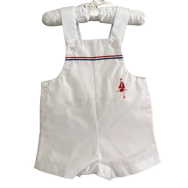 Size 18 Months Health-tex White Cotton Nautical Boys Toddler Romper /  Sunsuit 1462030301