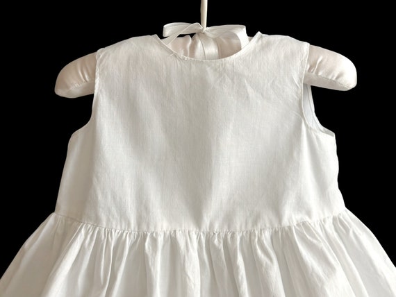 26" CHRISTENING Baptism White Cotton Long Pettico… - image 3