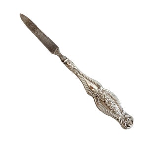 5 1/2" Antique Victorian A Sterling Silver Handle Nail File