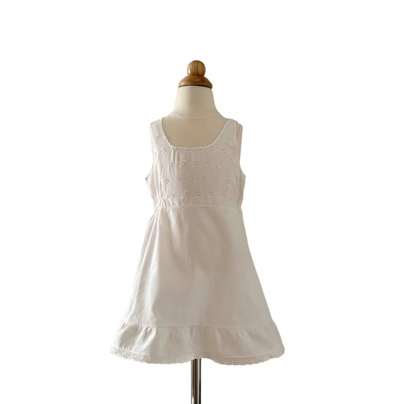 20 1/4" Stoneswear White Cotton Toddler Girls Sli… - image 1