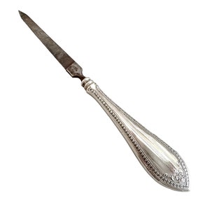 7 1/2" Antique Victorian  F & B Foster and Bailey Sterling Silver Handle Nail File