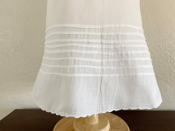 17 1/2" White Cotton Baby Toddler Slip Petticoat … - image 3