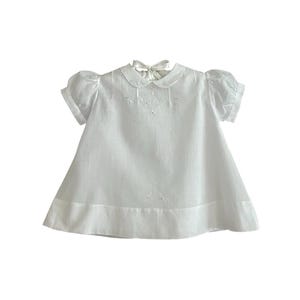 Size 9 Months Hand Stitched Cotton Batiste Baby and Slip Rosebuds