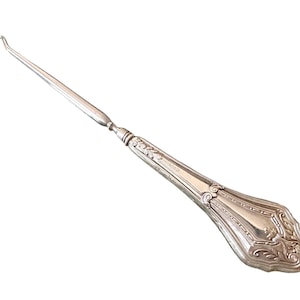 8&quot; Sterling Silver Shoe Buttonhook Button Hook