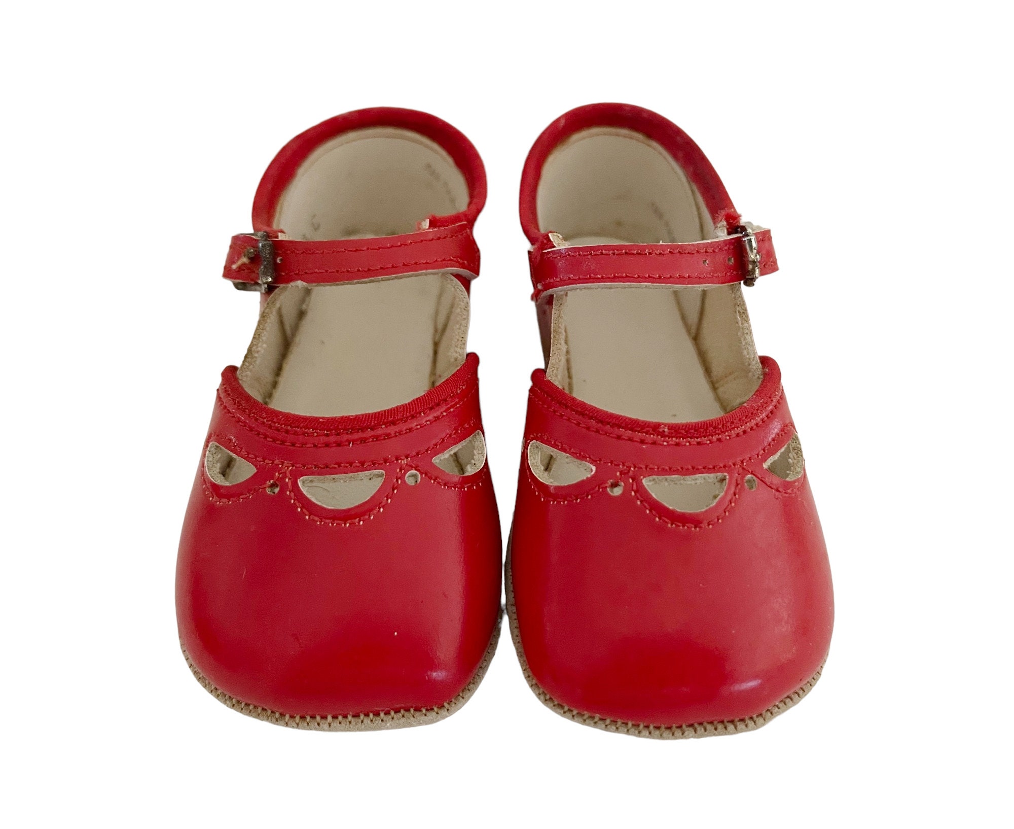 Size 3 Red Mary Jane Baby Shoes - Etsy
