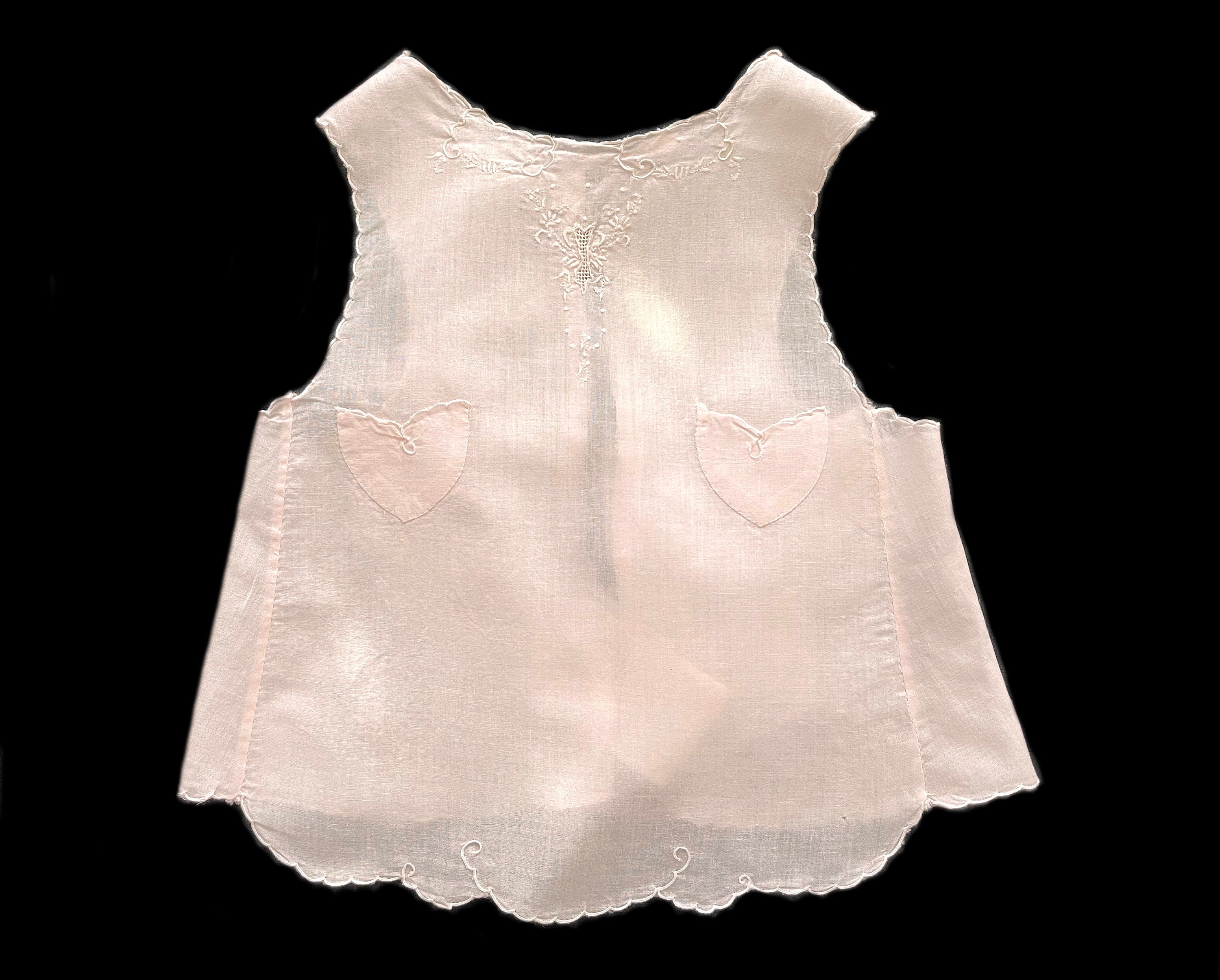 Size  6-9 Months Pink Cotton Batiste Embroidered Pinafore Baby Girl Infant Philippines 1162179560