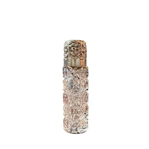 Antique Sterling Silver Perfume Bottle: Birmingham 1892, Cut Glass Scent Jar