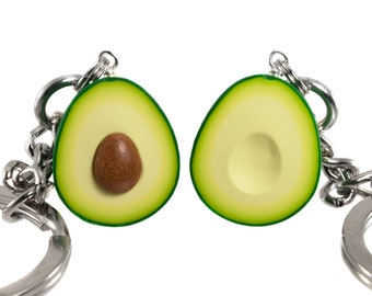 Avocado sleutelhanger set groene huid