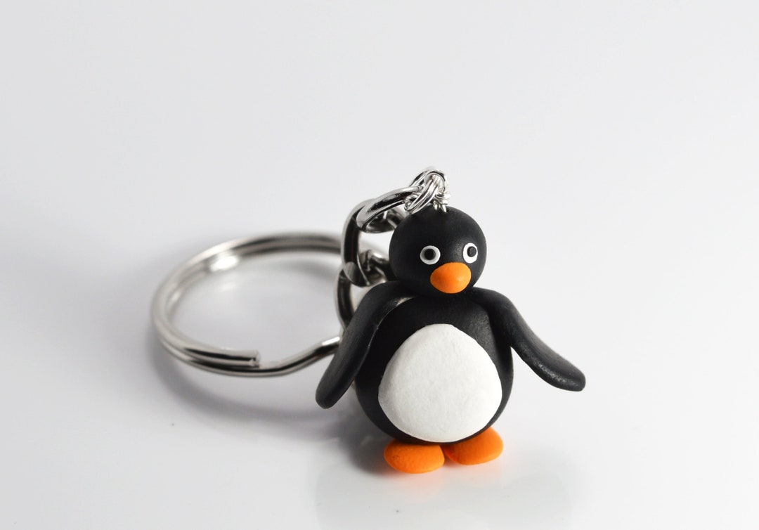 Penguin Keychain / Miniature Food Jewelry - Etsy