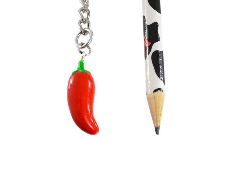 Chili Pepper Keychain Etsy