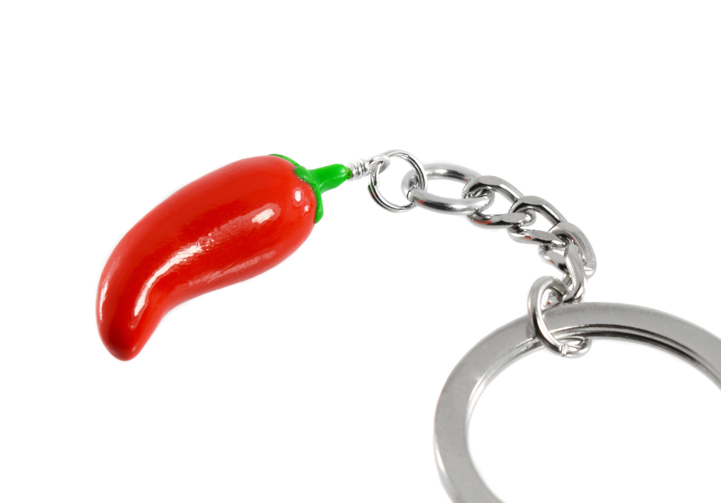 Chili Pepper Keychain Etsy