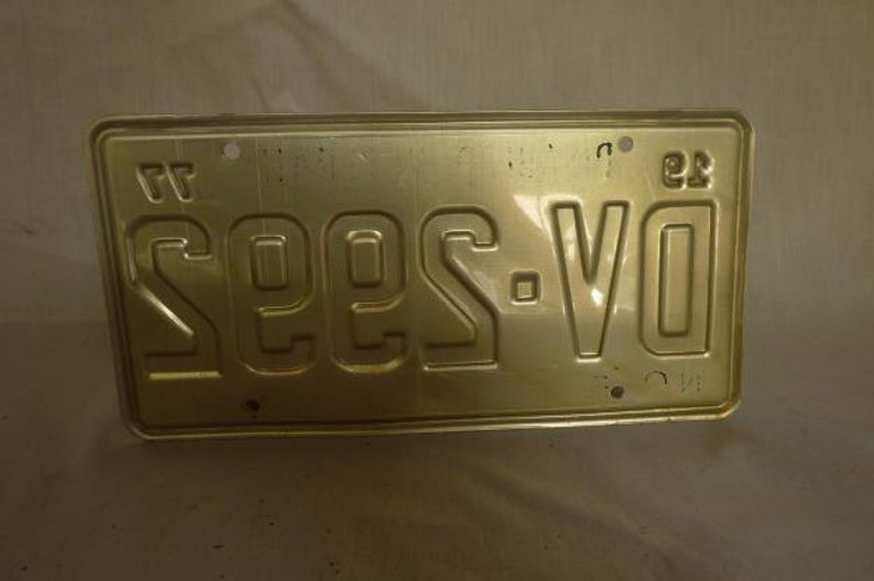 Vintage 1977 North Carolina Disabled Veteran License Plate Etsy