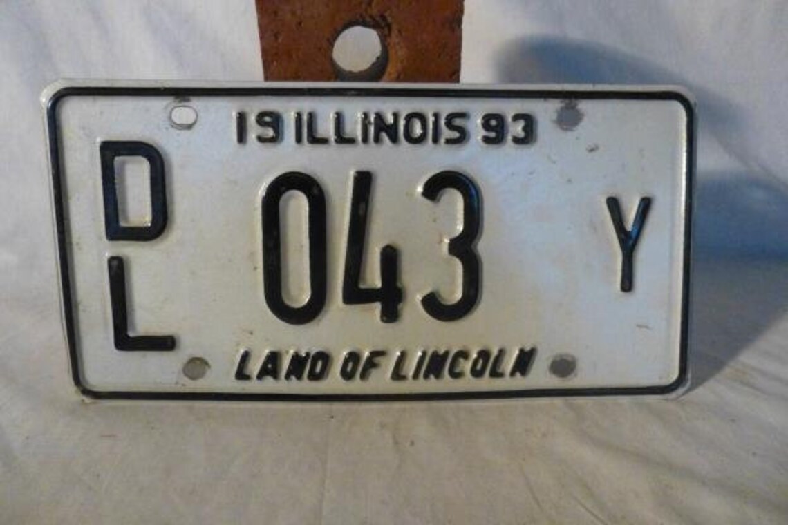 Illinois 1993 DEALER License Plate Etsy