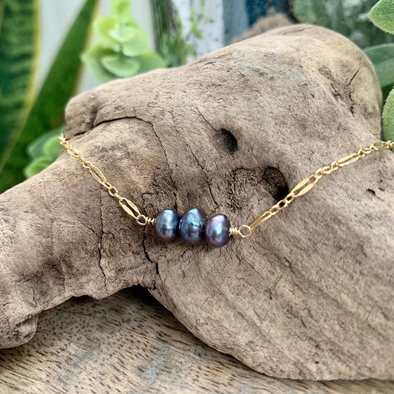 Gold Anklet Pearl Anklet Pearl Ankle Bracelet Handmade