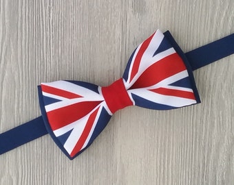 British flag bow tie | UK flag bowtie | United Kingdom bow tie | Great britain flag | London bow tie | English bow tie | British wedding