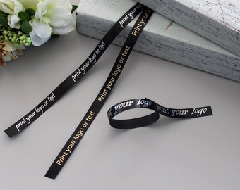 10 mm personalized satin ribbon | Personalized ribbon | Logo ribbon| Handmade gift wrapping | Custom gift | Handmade clothes tag | Text tag