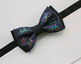 Bow tie gift for cyclist | Gift for bicyclist | Bike bow tie | Bicycle bow tie | Cyclist Bicycling | Bicycle accessory | Mountain bike