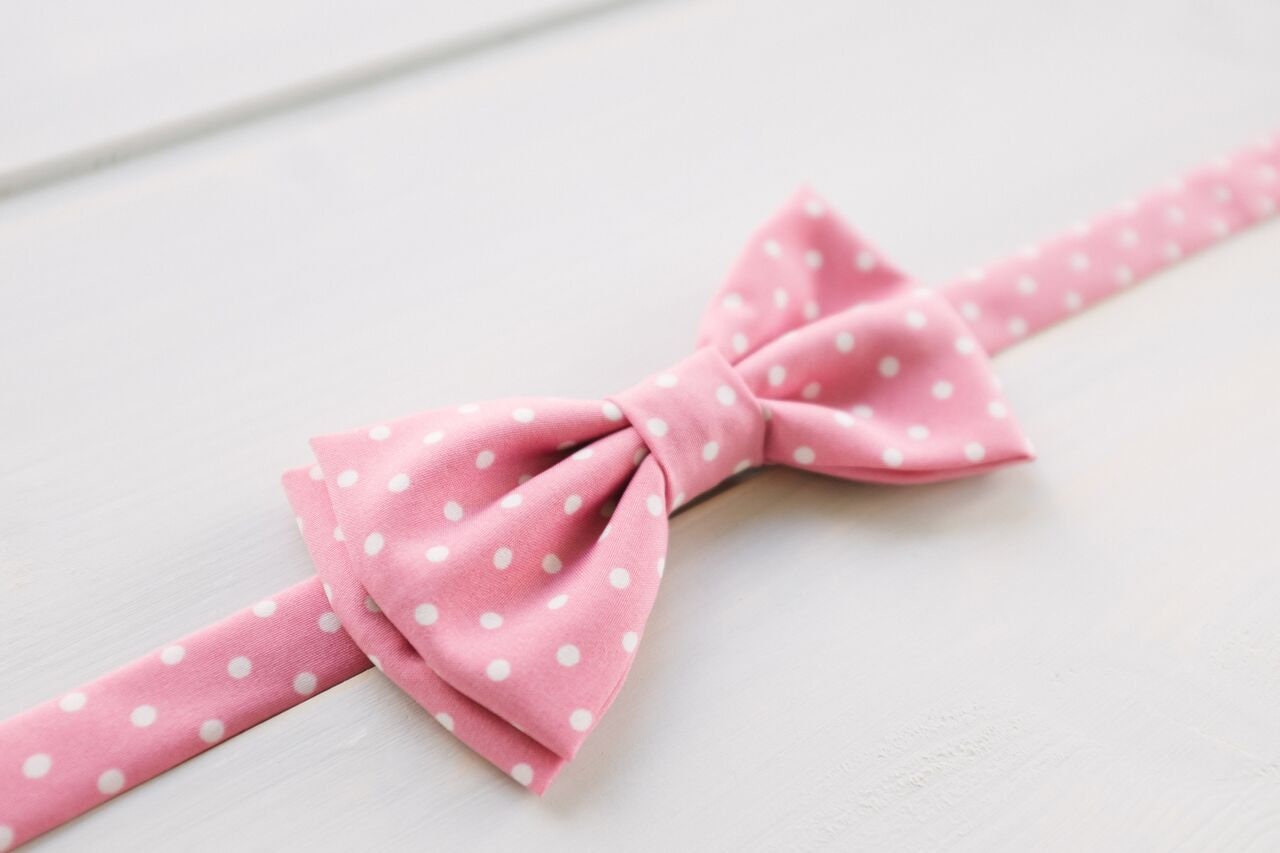 Pink Polka Dots — bows & sequins