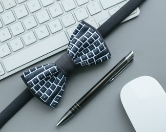 Keyboard Fliege: Schwarz & Weiss Computer IT Fliege