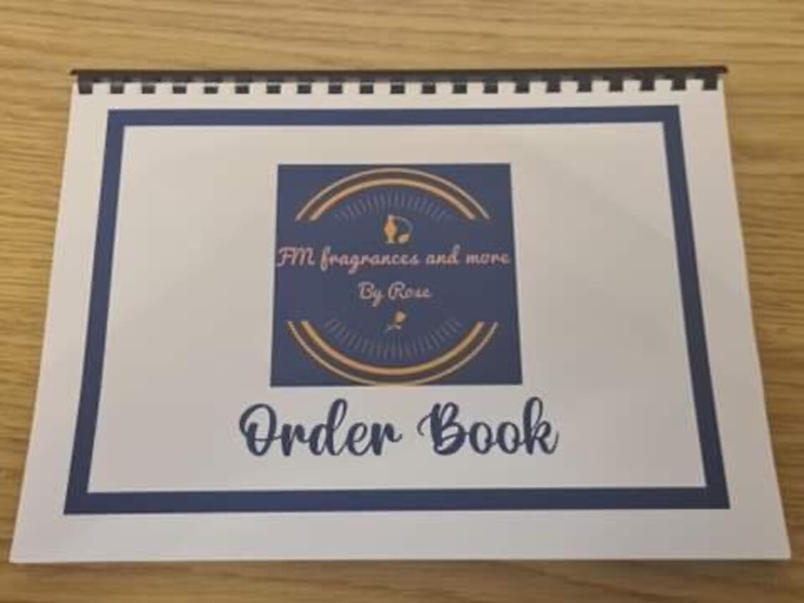 Personalised Ordering Book Etsy