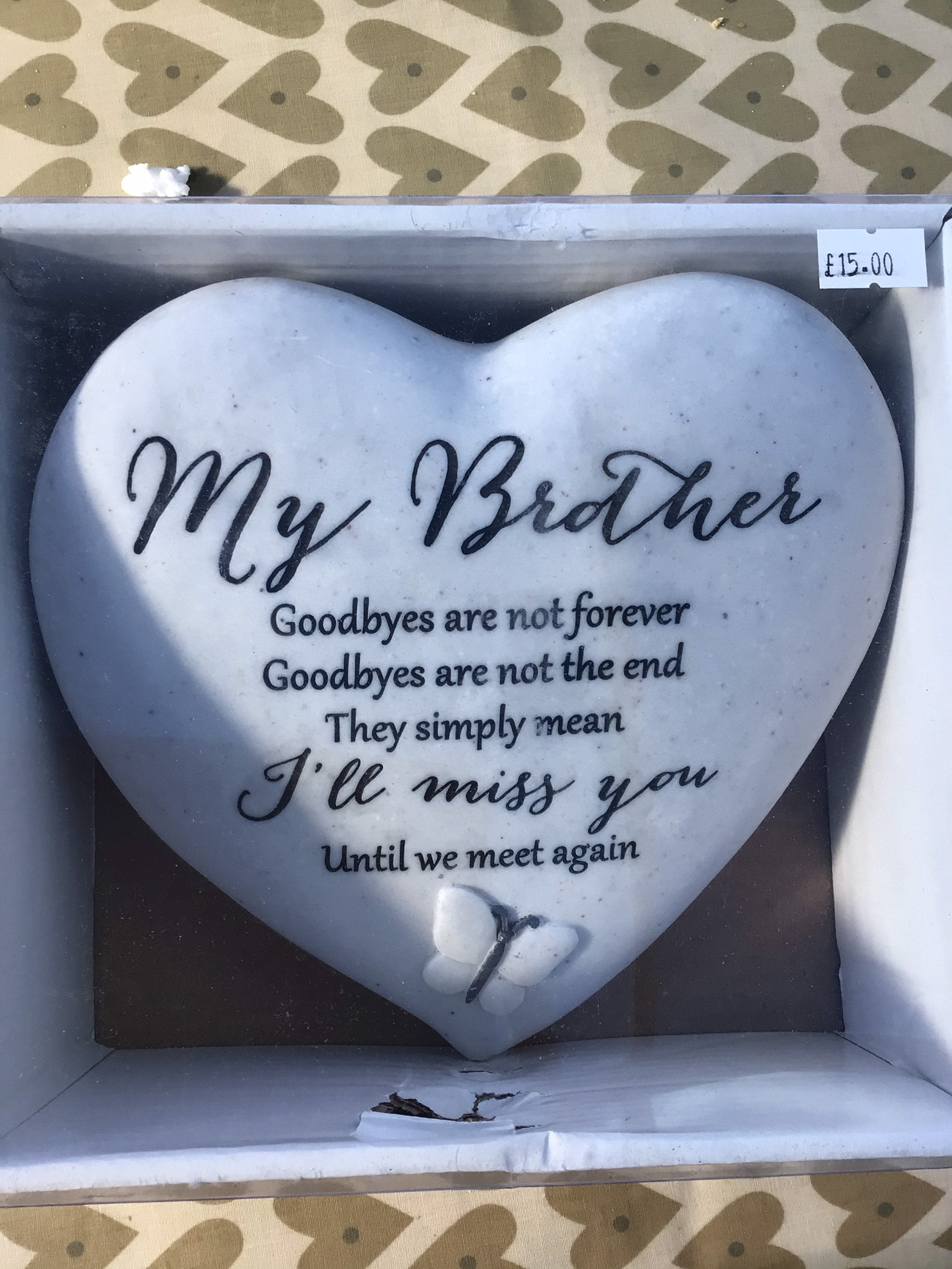 Graveside ornament for brother Etsy