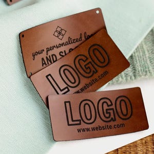 Individuelle rechteckige Etiketten für Taschen, Accessoires und Kunsthandwerk - Einfach zu nähen - Waschbar