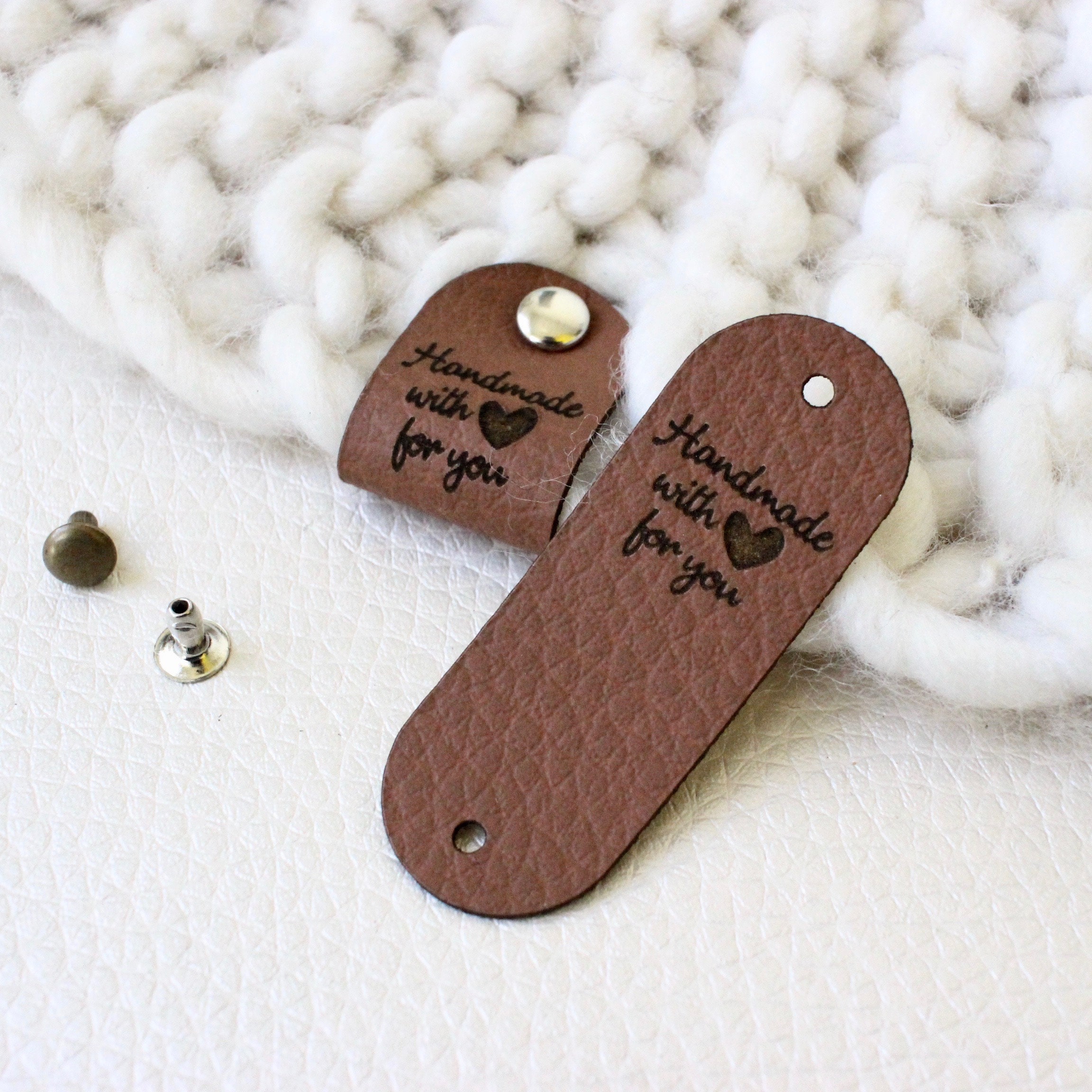 Faux Leather labels for handmade items – Cutpie Studio