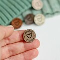 Super Small Faux leather Tags for Amigurumis and Crochet Projects - Personalize with name - Great gift for Makers product logo