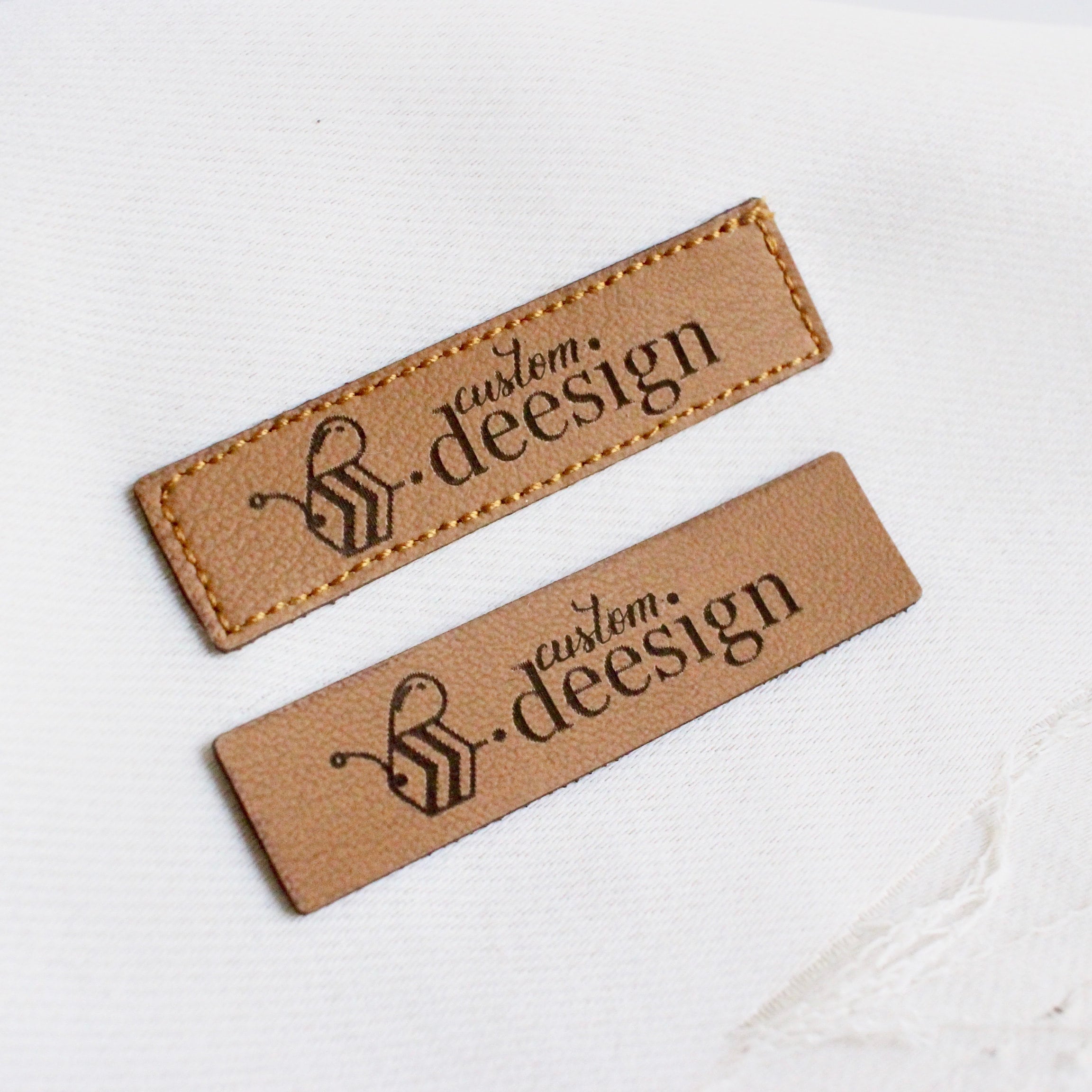 Personalized/ Custom Faux Leather Hat Label Tags – iLYfaDesigns