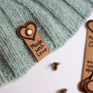 Made with love knitting labels Set of 10 image 4