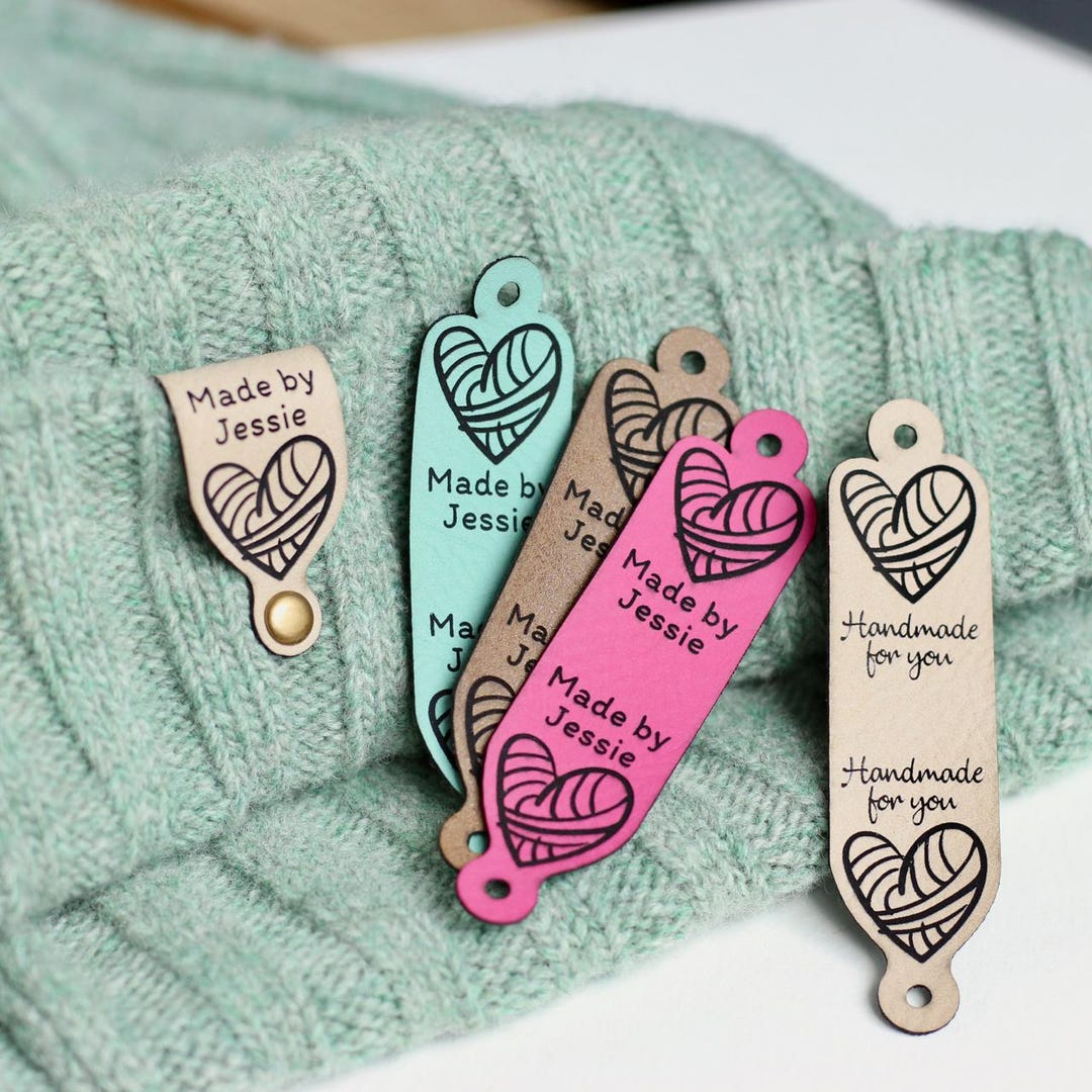 Heart Tags for Knits and Crochet Projects - Personalize With Custom ...
