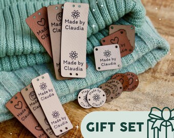 Crochet Gift set - Custom Crochet Tags with Name - Multiple Sizes