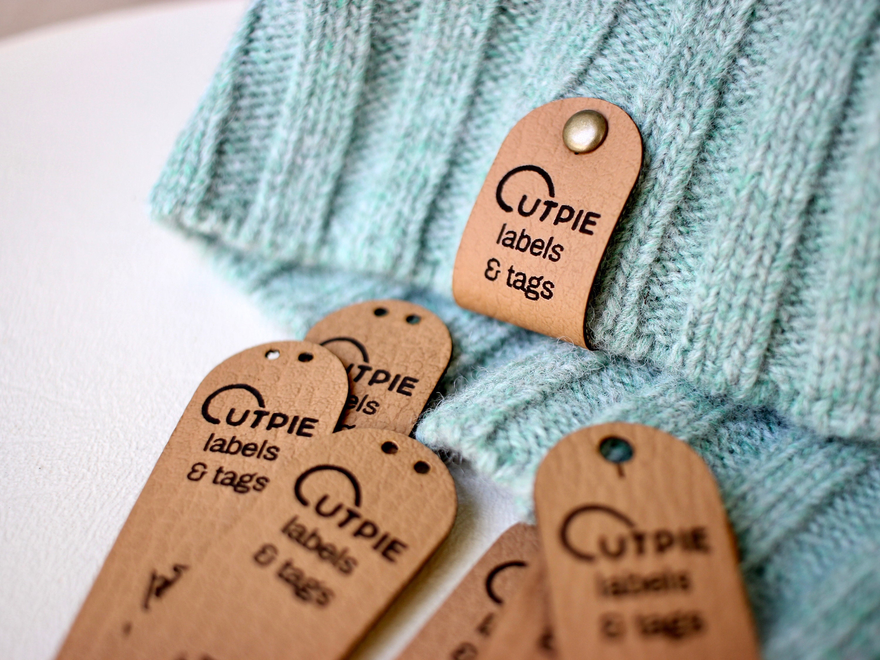 Customized Logo printing Handmade tags Crochet, tags for handmade items,  faux leather tags, crochet labels ，Leather knitting ta