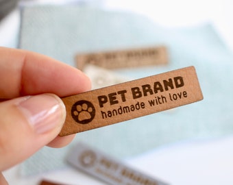 Custom logo labels, size 2x0.5" - add your custom name or text