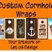 Wraps, Cornhole, Cornhole board wrap, Wedding Wraps, Custom Wrap, Skins, Custom Cornhole, Vinyl Design, Backboards, Skate boards, Decals