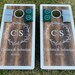Wedding Package Custom Cornhole Board, Monogrammed Cornhole bags RESIN OR CORN filled, Wedding gift, Outdoor games, Outdoor wedding