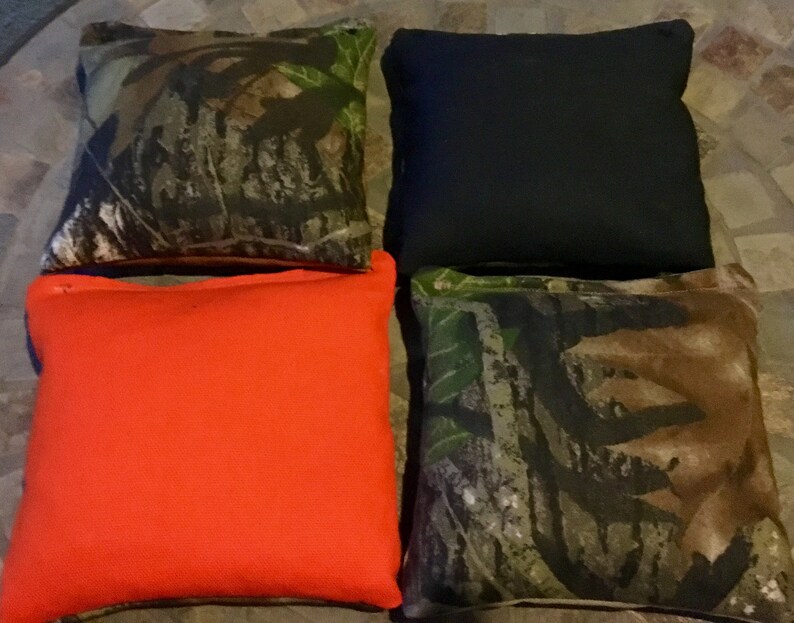 8 Real Tree Corn hole bags REG size corn or Resin pellets 2 Etsy