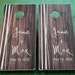 Custom Wedding Cornhole Boards, Stained and personalized with name~ Wedding gift, Anniversary, housewarming gift, outdoor wedding